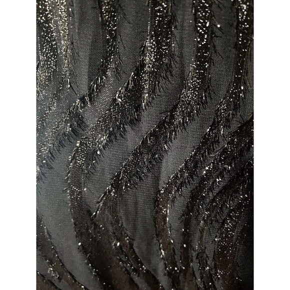 Mlle Gabrielle Dress 12 Black Sequins Sleeveless Cruise Party Flapper Vibes - Picture 4 of 16